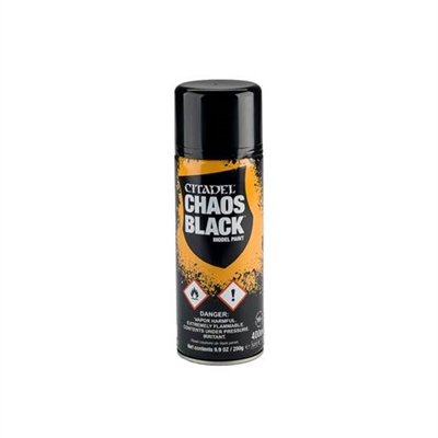 Citadel Chaos Black Spray, 400 ml - leveres til døren fra Aktivslivern.dk