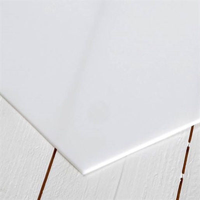 Akrylplastplade Hvid, 500x500x3 mm - leveres til døren fra Aktivslivern.dk