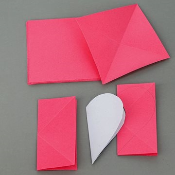 Smukt foldede papirhjerter, Valentinsdag
