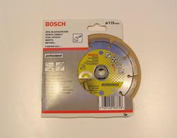 Bosch diamantklinge, Ø 115 mm leveres til døren fra Aktivslivern.dk