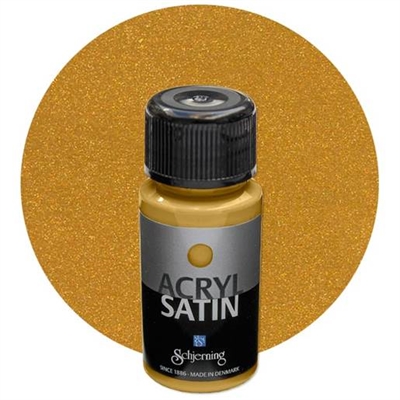 Akryl Satin hobbymaling 50 ml, Guld - leveres til døren fra Aktivslivern.dk