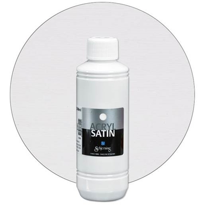 Acryl Satin hobbymaling, Hvid - leveres til døren fra Aktivslivern.dk