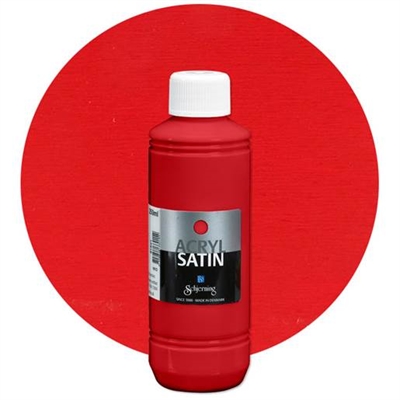 Acryl Satin hobbymaling, Rød - leveres til døren fra Aktivslivern.dk