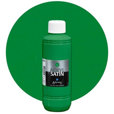 Acryl Satin hobbymaling, Grøn - leveres til døren fra Aktivslivern.dk
