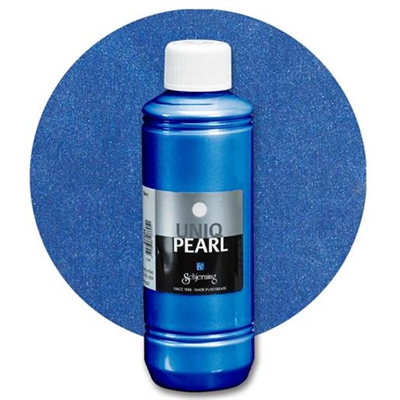 Uniq Pearl tekstilfarve 250 ml, Blå - leveres til døren fra Aktivslivern.dk