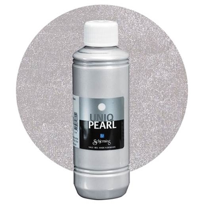 Uniq Pearl tekstilfarve 250 ml, Sølv - leveres til døren fra Aktivslivern.dk