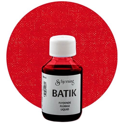 Batikfarve 100 ml, Rød - leveres til døren fra Aktivslivern.dk