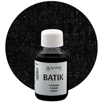 Batikfarve 100 ml, Sort - leveres til døren fra Aktivslivern.dk