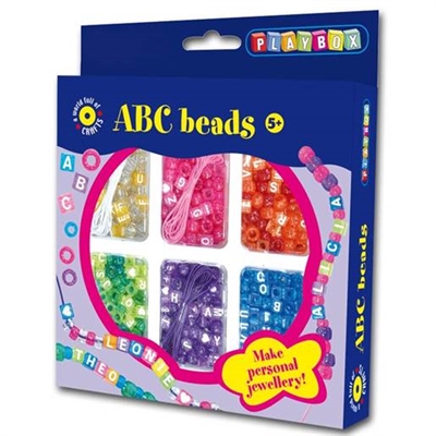 Perlesæt ABC beads - leveres til døren fra AktivSlivern.dk