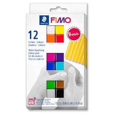 FIMO soft set, Basic colors - leveres til døren fra Aktivslivern.dk