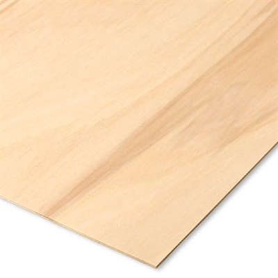 3 mm. Poppel plywood/krydsfiner, 83x60 cm - leveres til døren fra Aktivslivern.dk
