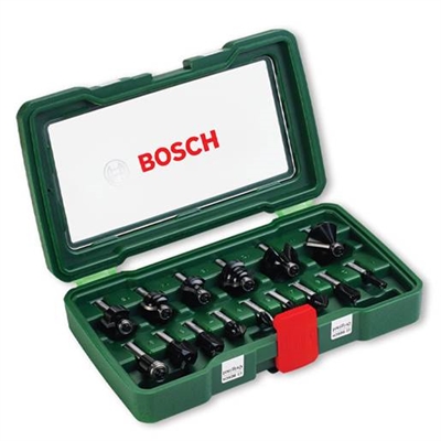 Bosch Fræsesæt, 15 stk - leveres til døren fra Aktivslivern.dk