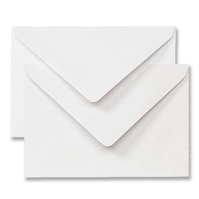 Kuverter A6, hvid, 25 stk - leveres til døren fra Aktivslivern.dk