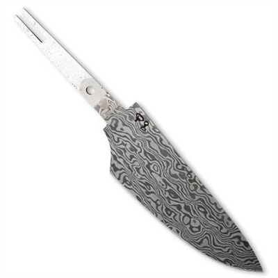 Knivblad Damascus, 173x33,5 mm - leveres til døren fra Aktivslivern.dk