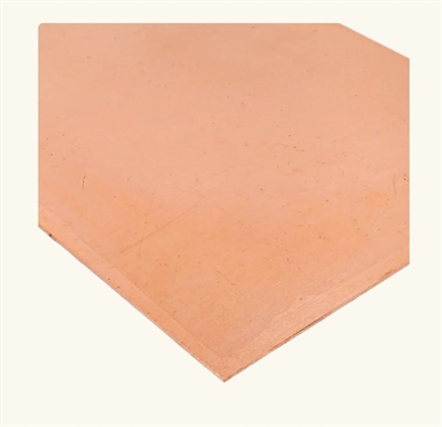 Kobberplade, 0,5 mm - Hel plade 100x500mm 