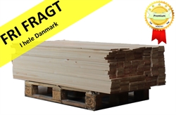 Træpakke 293 Premium. 300 meter høvlet træ leveres til døren fra Aktivslivern.dk