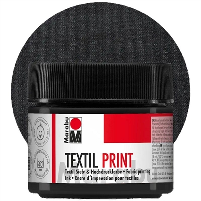 Textile Print - Sort 100ml