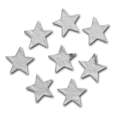 Stickers stjerner 13 mm, Sølv - leveres til døren fra Aktivslivern.dk