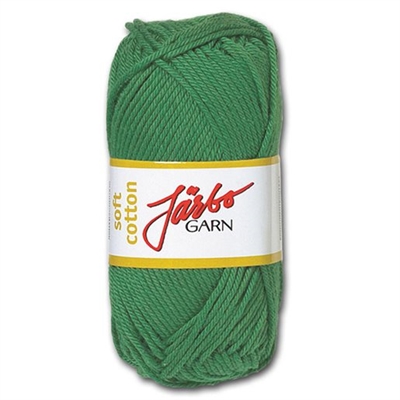 Järbo Soft cotton garn, Grøn - leveres til døren fra Aktivslivern.dk