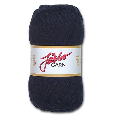 Järbo Soft cotton garn, Sort - leveres til døren fra Aktivslivern.dk