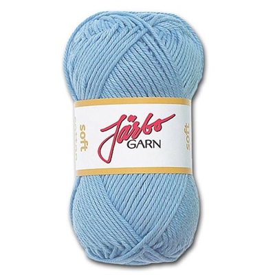 Järbo Soft cotton garn, Lyseblå - leveres til døren fra Aktivslivern.dk