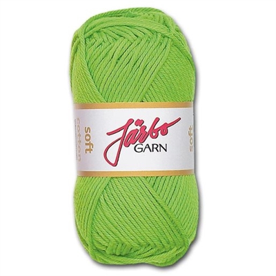 Järbo Soft cotton garn, Limegrøn - leveres til døren fra Aktivslivern.dk