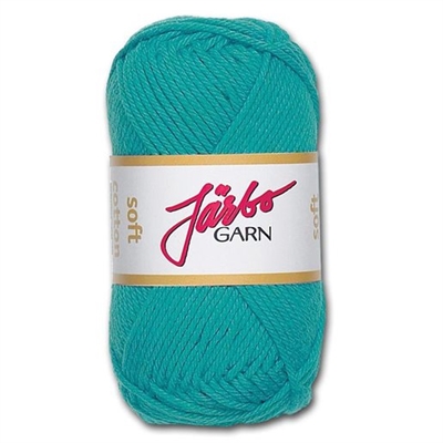 Järbo Soft cotton garn, Turkis - leveres til døren fra Aktivslivern.dk