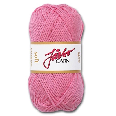 Järbo Soft cotton garn, Rosa - leveres til døren fra Aktivslivern.dk