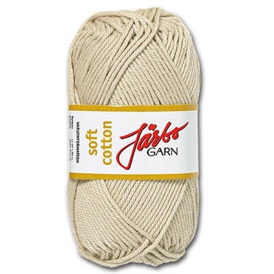 Järbo Soft cotton garn, Beige - leveres til døren fra Aktivslivern.dk