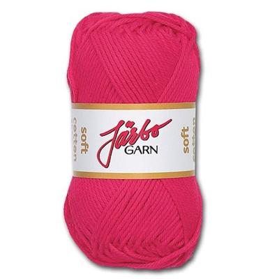 Järbo Soft cotton garn, Cerise - leveres til døren fra Aktivslivern.dk