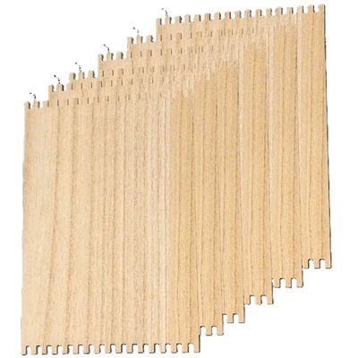 Væveplade, mål: 22x15x0,6mm.