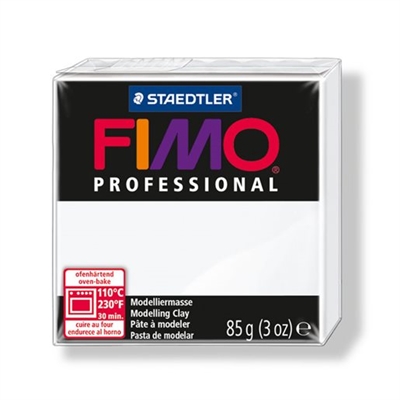 FIMO ler Professional 85 g. - Hvid leveres til døren fra Aktivslivern.dk