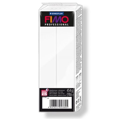 FIMO ler Professional 350 g, Hvid - leveres til døren fra Aktivslivern.dk