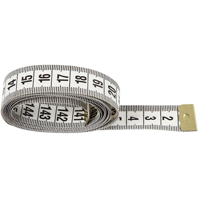 Målebånd, 150 cm - leveres til døren fra Aktivslivern.dk