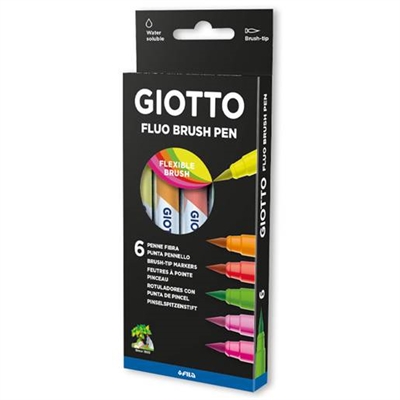 Giotto Turbo Soft brush, Neon - leveres til døren fra Aktivslivern.dk