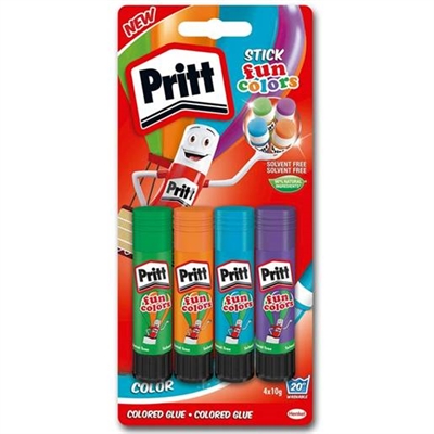Pritt Farvet limstift, 4x10 g - leveres til døren fra Aktivslivern.dk