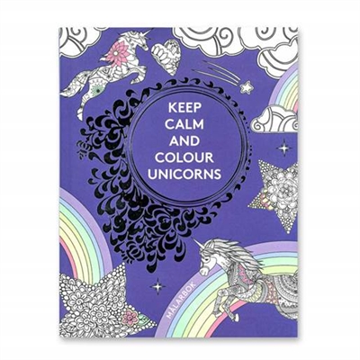 Keep calm and colour unicorns - leveres til døren fra Aktivslivern.dk