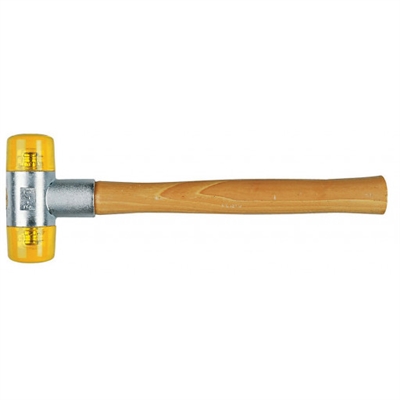 Plasthammer, gule baner, ø 27 mm leveres til døren fra Aktivslivern.dk