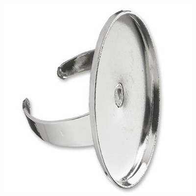Ring oval, 23x22 mm - leveres til døren fra Aktivslivern.dk