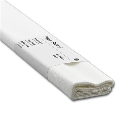 Crepepapir 50x250 cm, Hvid - leveres til døren fra Aktivslivern.dk