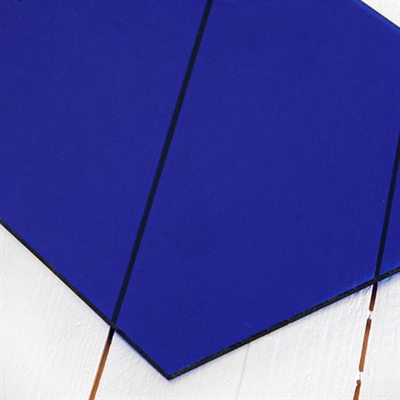 Akrylplastplade, 300x200 mm, Transparent blå - leveres til døren fra Aktivslivern.dk