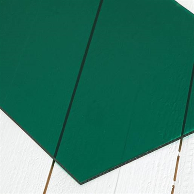 Akrylplastplade, 300x200 mm, Transparent grøn - leveres til døren fra Aktivslivern.dk