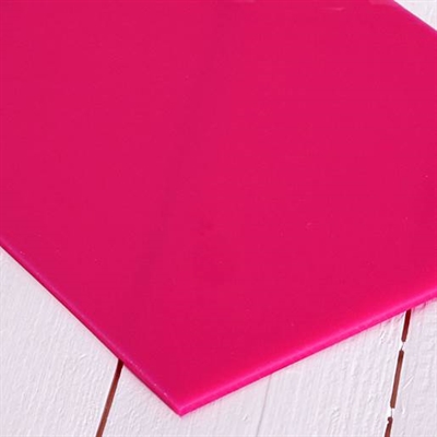 Akrylplastplade, 300x200 mm, Cerise - leveres til døren fra Aktivslivern.dk