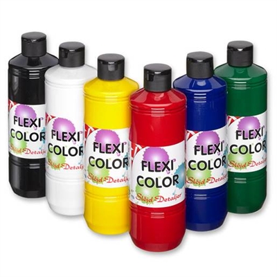 Flexi Color sæt, 6x500 ml - leveres til døren fra Aktivslivern.dk