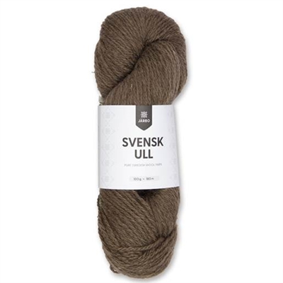 Järbo Svensk uld, Log house brown - leveres til døren fra Aktivslivern.dk