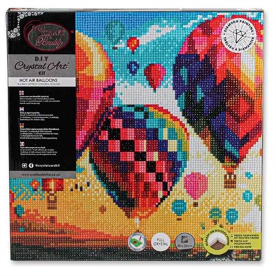 Diamond Painting Kit, Hot Air Balloon - leveres til døren fra Aktivslivern.dk