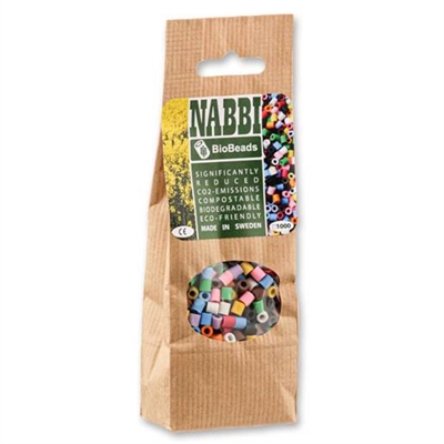 NABBI BioBeads Blandede farver, 1000 stk - leveres til døren fra Aktivslivern.dk