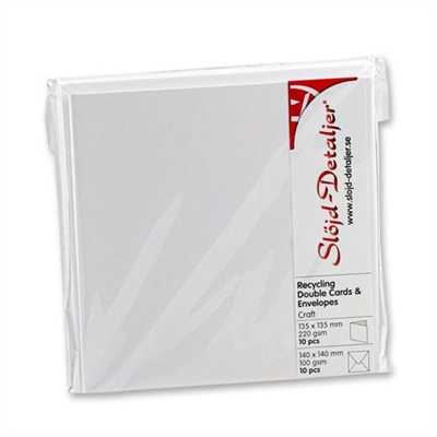 Kort og kuverter kraftpapir - Chalk