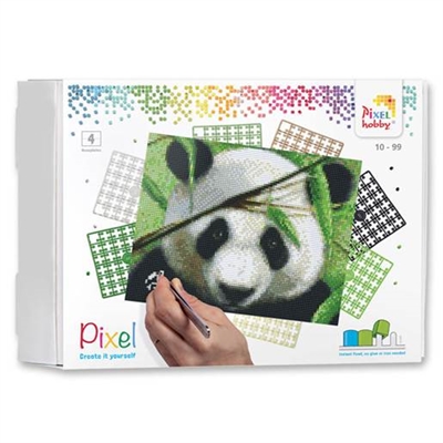 Pixelhobby sæt, Panda - leveres til døren fra Aktivslivern.dk