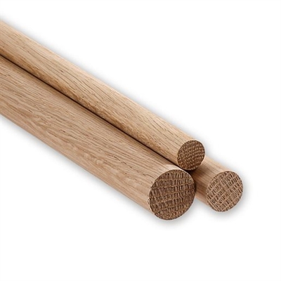 Rundstok eg Ø15 mm, 90 cm - leveres til døren fra Aktivslivern.dk